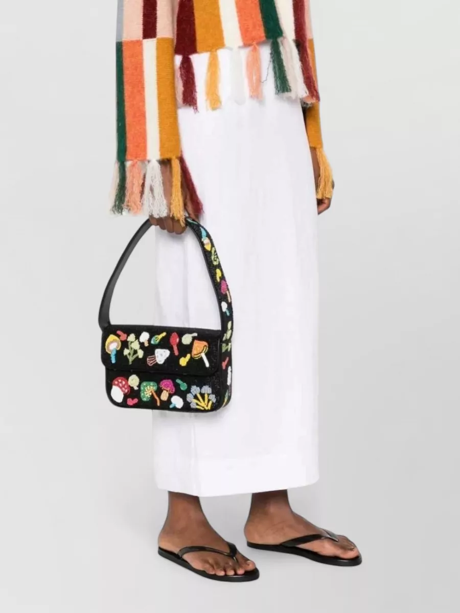 Staud Tommy Beaded Shoulder Bag