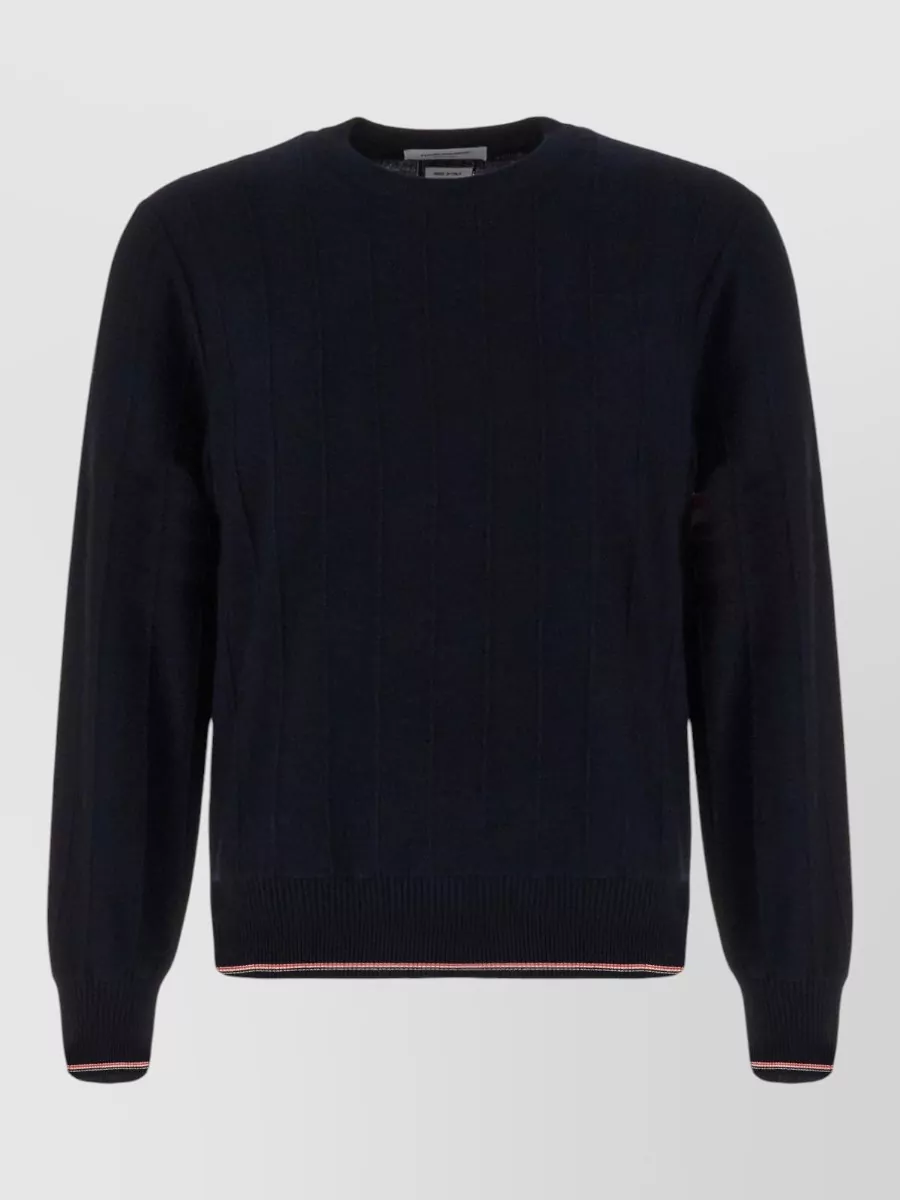 Thom Browne ribbed crewneck wool jumper