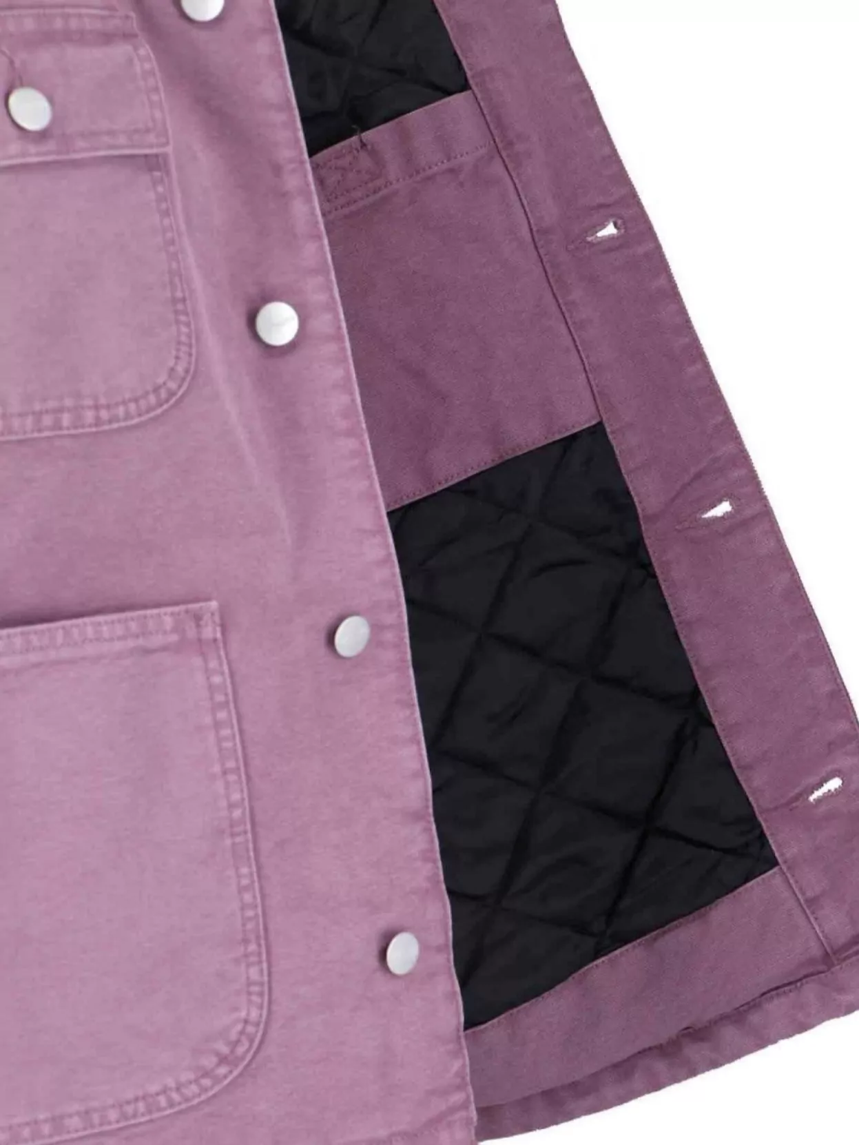 Carhartt Wip Casual Jacket With Contrast Collar And Pockets