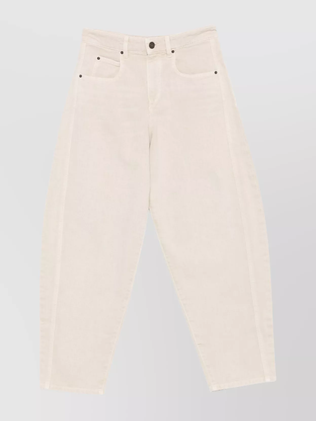 Isabel Marant Oriane Straight Leg Hemp Trousers With Five-pocket Styling