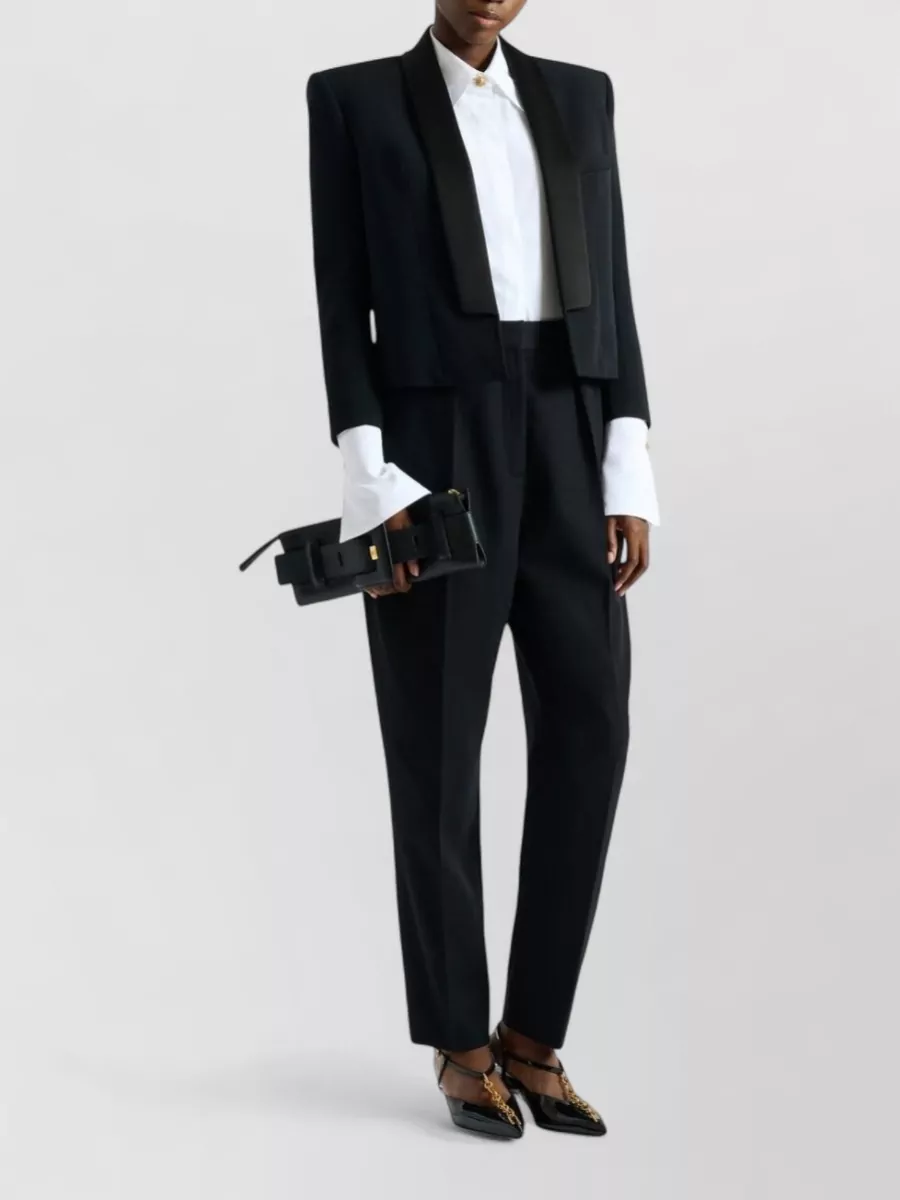 Balmain Cotton Poplin Straight-Fit Long-Sleeve Shirt