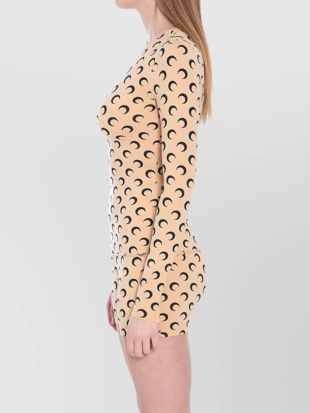 Marine Serre Celestial Print Fitted Long Sleeve Top