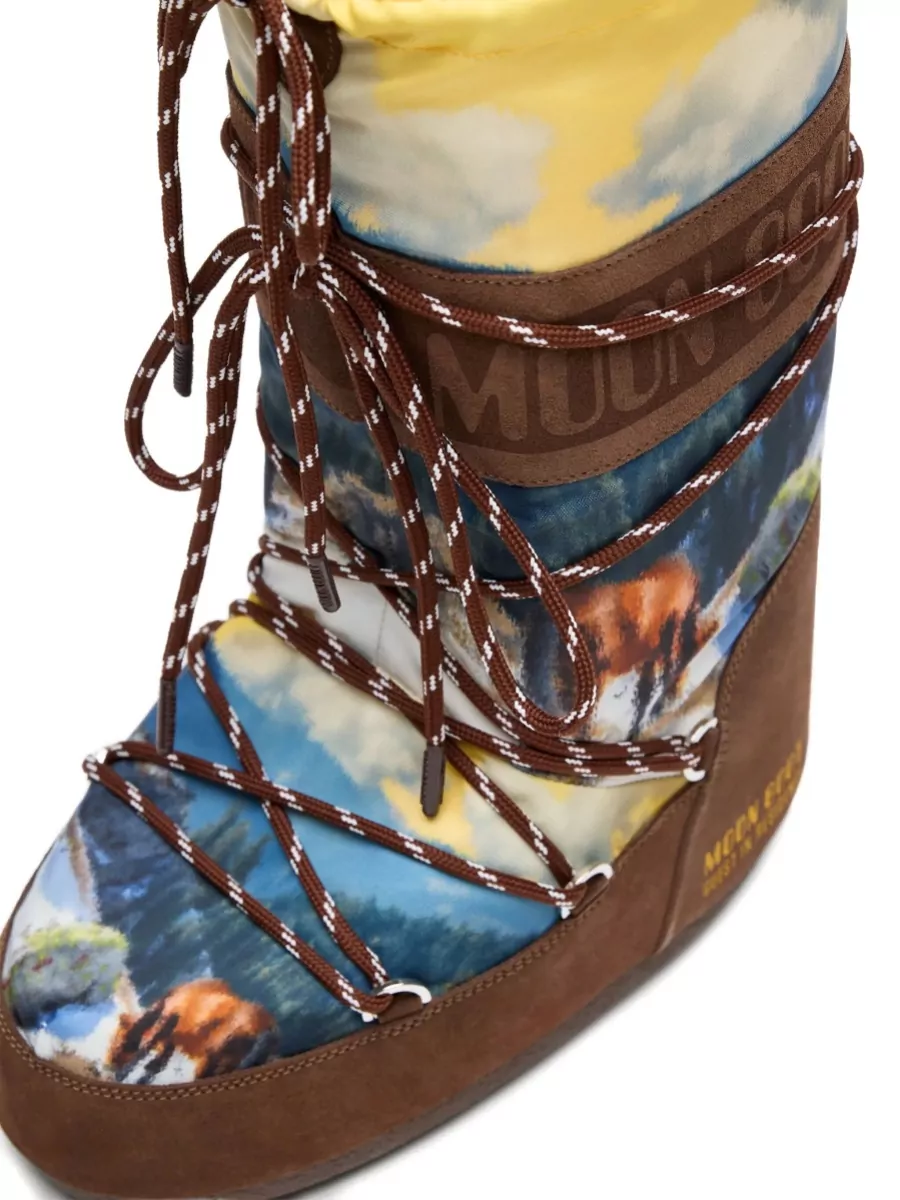 Moon Boot Printed Ankle Boots