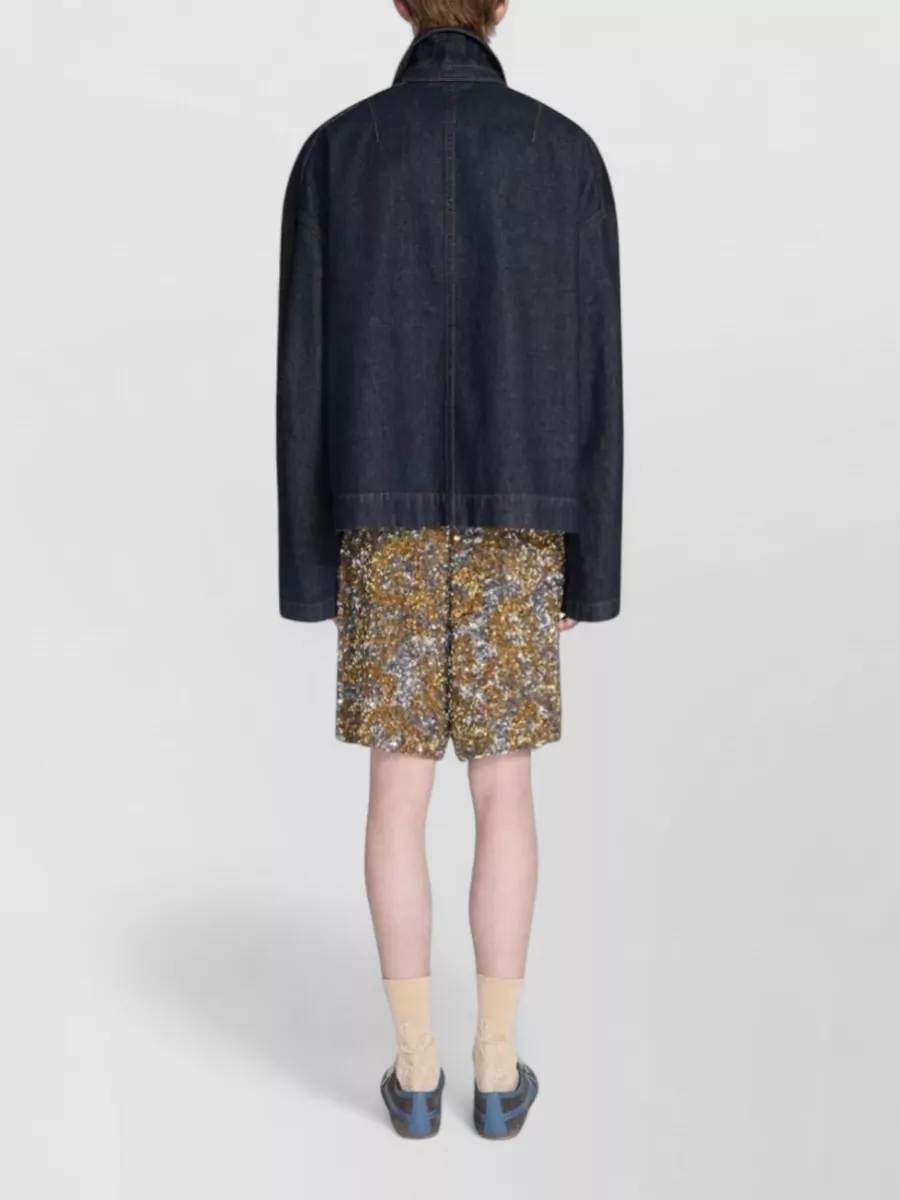 Dries Van Noten Sequined Tailored Shorts
