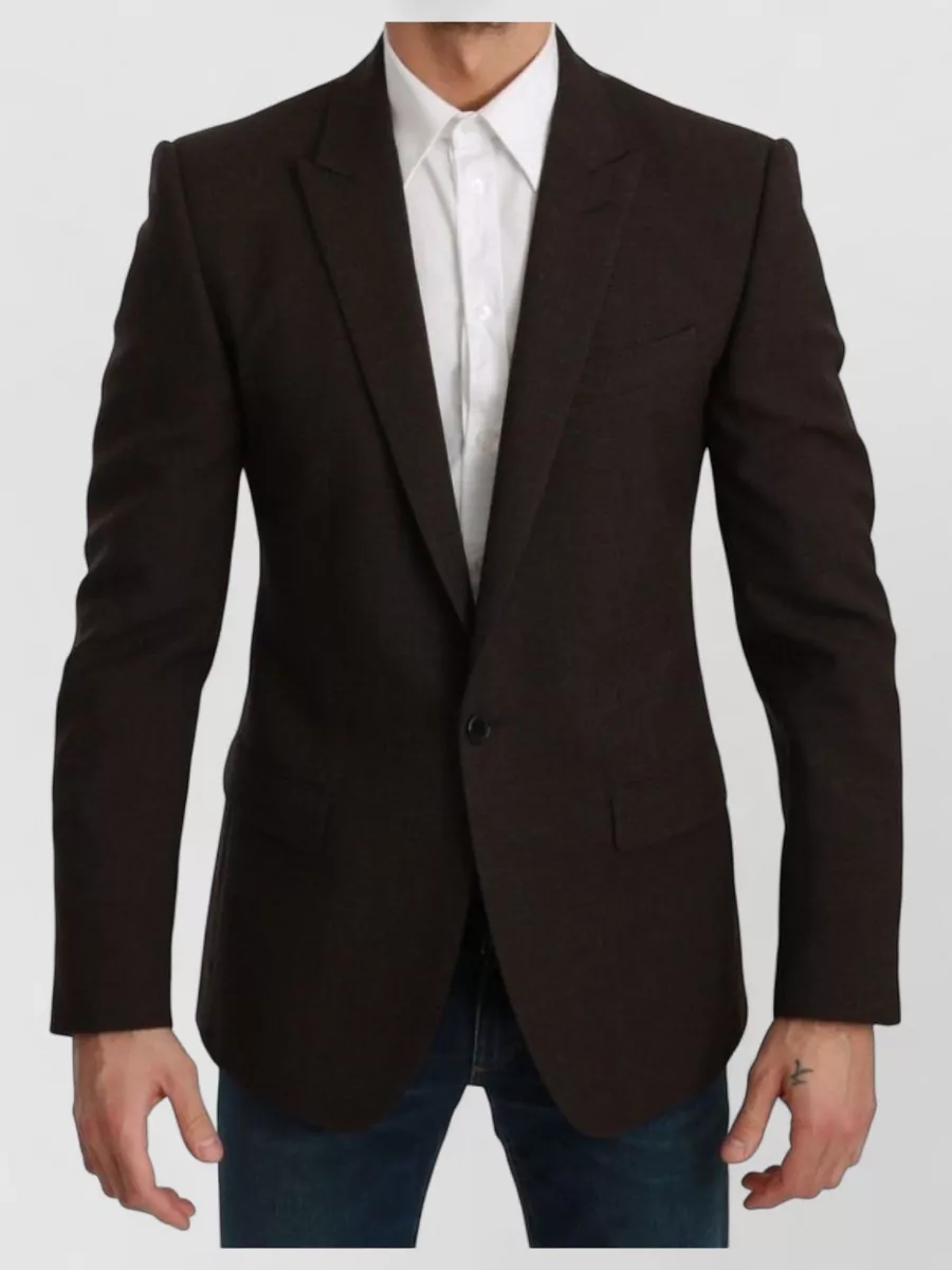 Dolce&Gabbana Virgin wool slim-fit single-breasted blazer