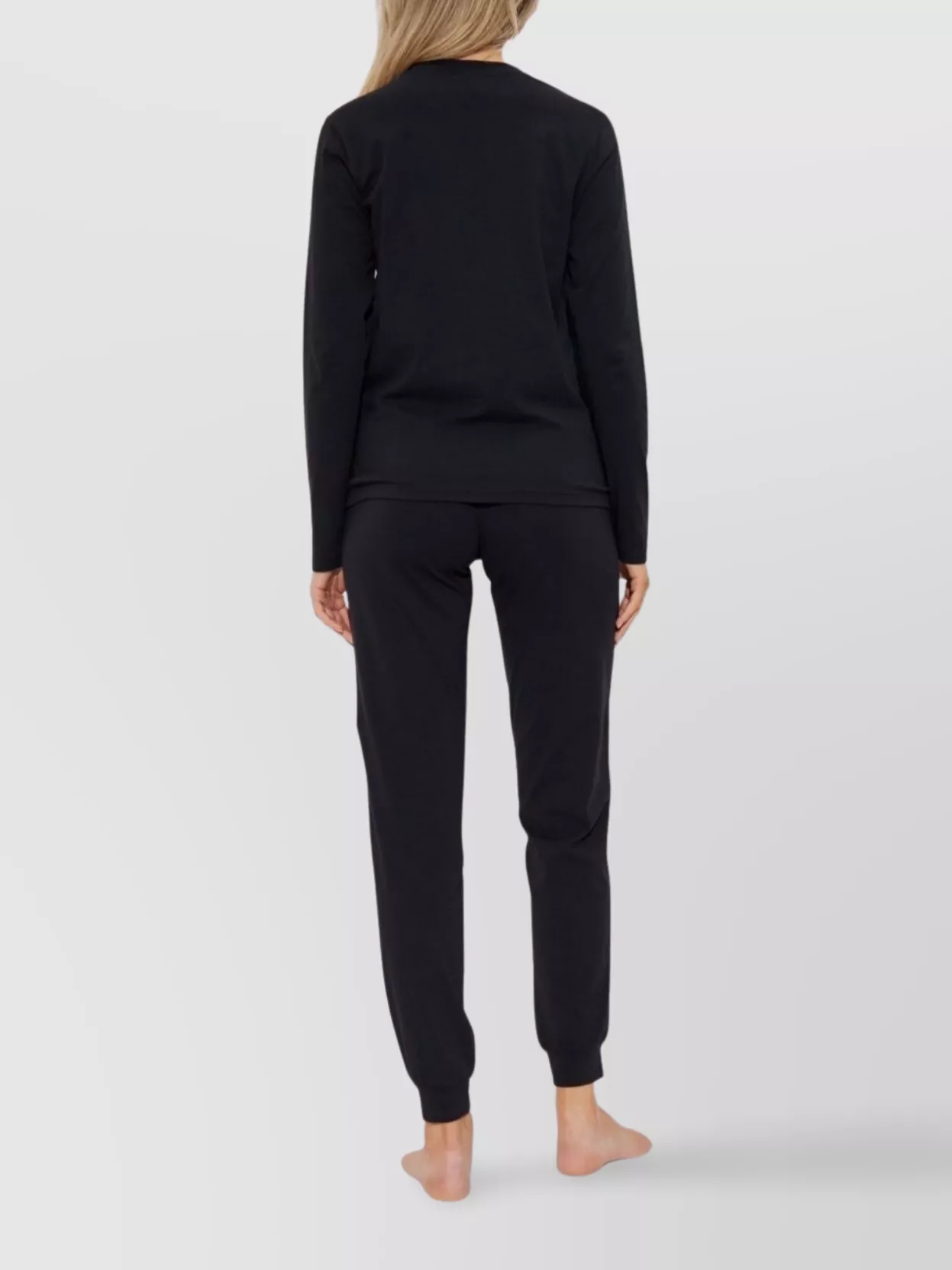 Emporio Armani Cotton Blend Long Sleeve Pajama Set
