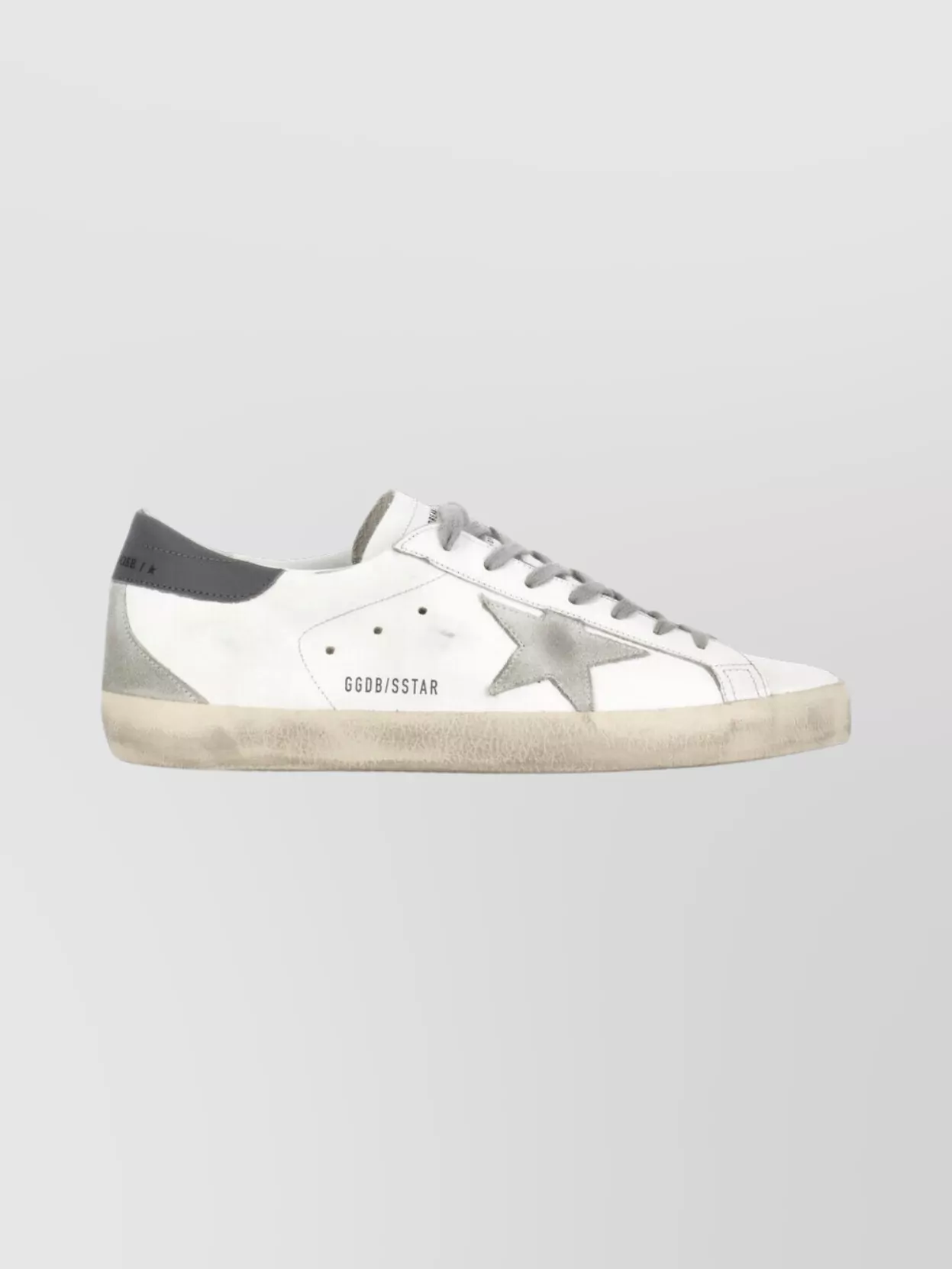 Golden Goose Vintage Style Low Top Sneakers In White