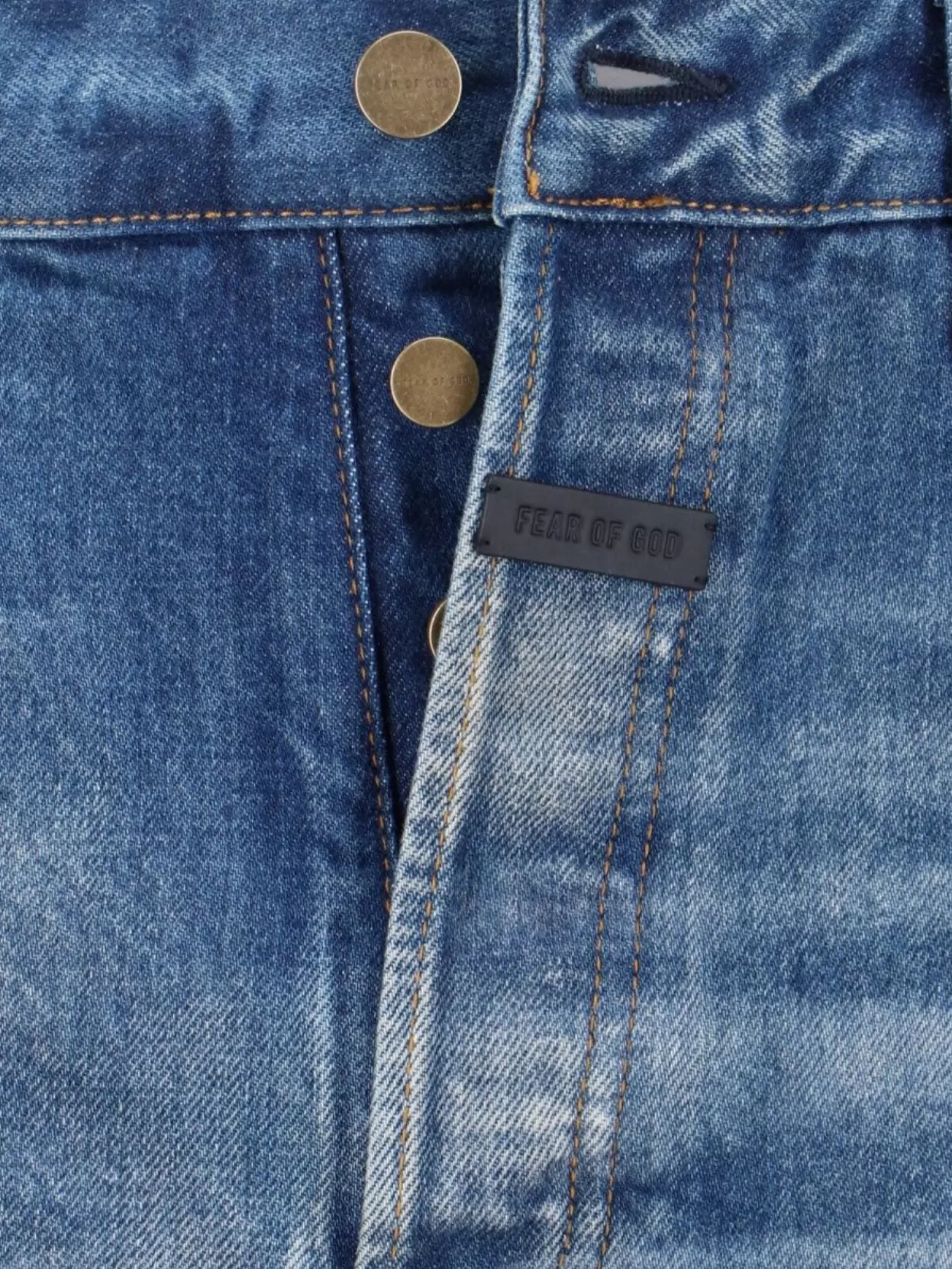 Fear Of God Straight Five-Pocket Trousers Featuring Belt Loops