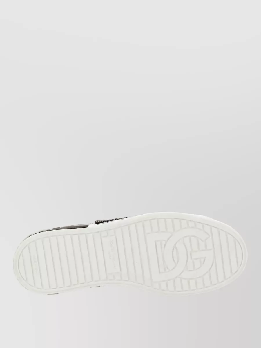 Dolce&Gabbana Leather Portofino Low-Top Sneakers