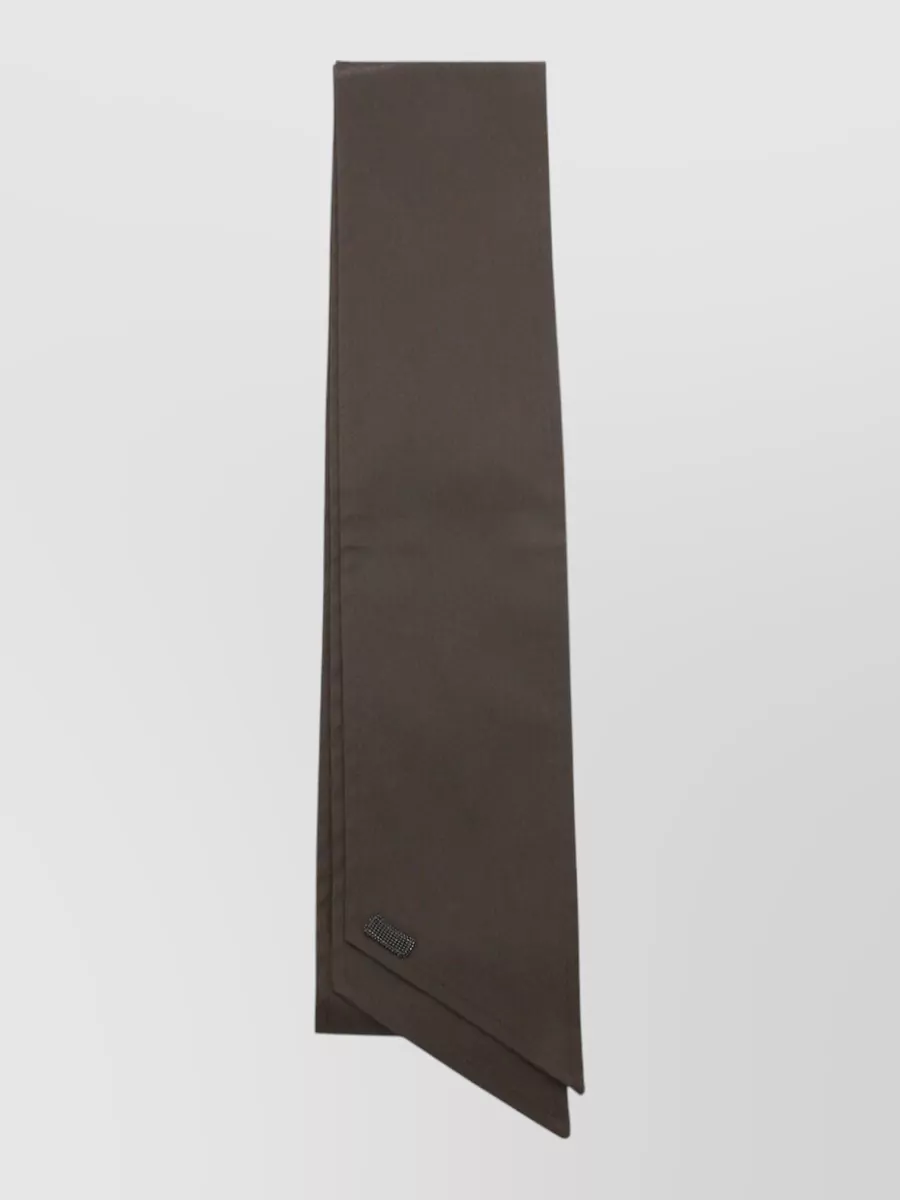 Brunello Cucinelli Rectangular Lightweight Scarf Embellished Detail