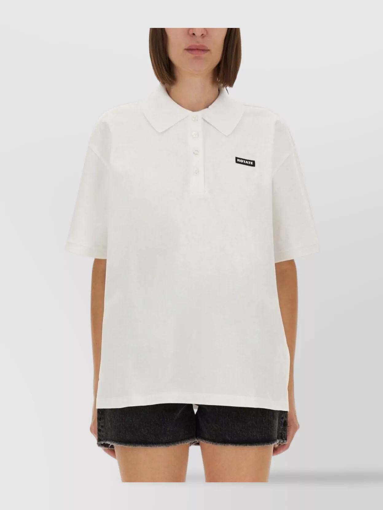 Rotate Birger Christensen Rotate Birgerchristensen White Organic Cotton T-shirts In White