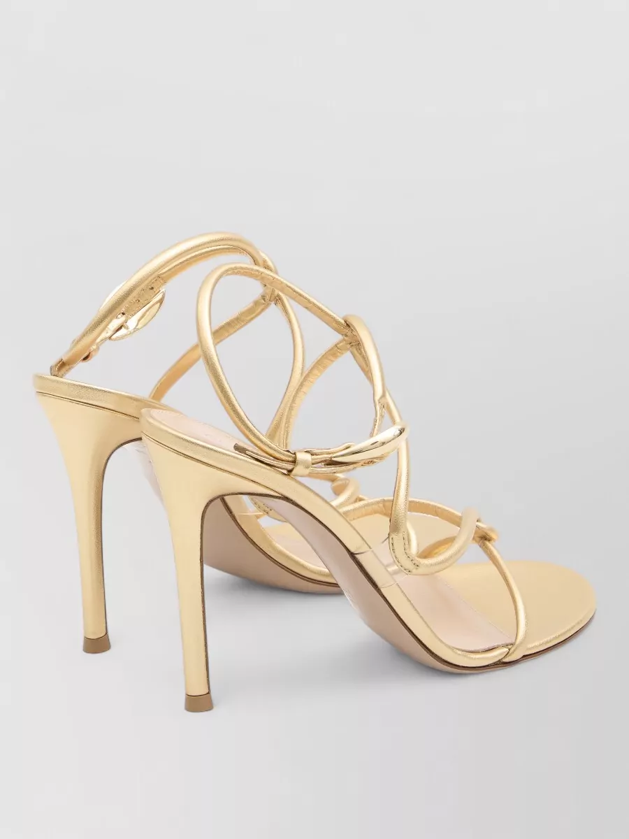 Gianvito Rossi Mamba Snake Stiletto Heel Leather Sandals