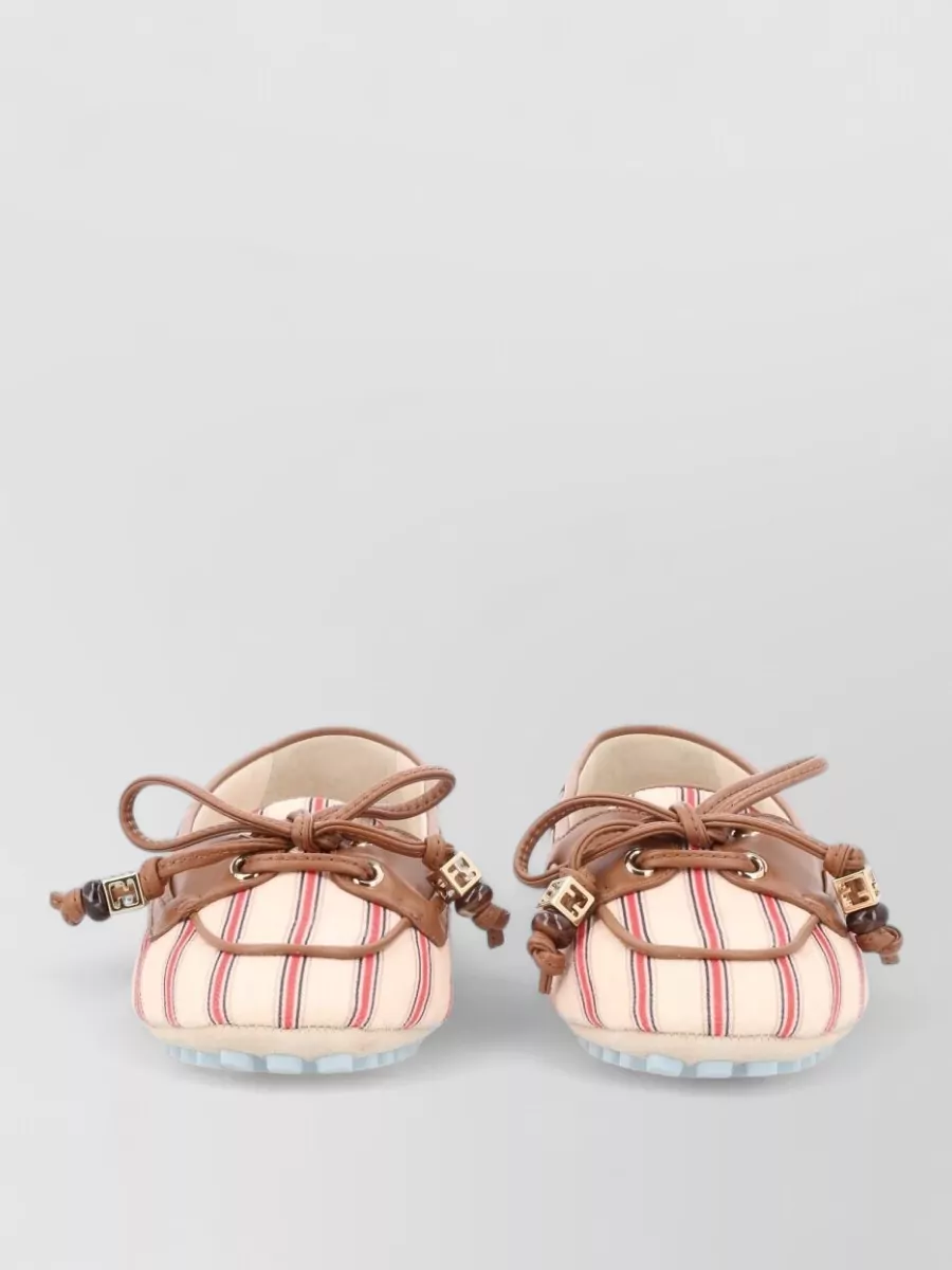 Fendi canvas ballerina shoes