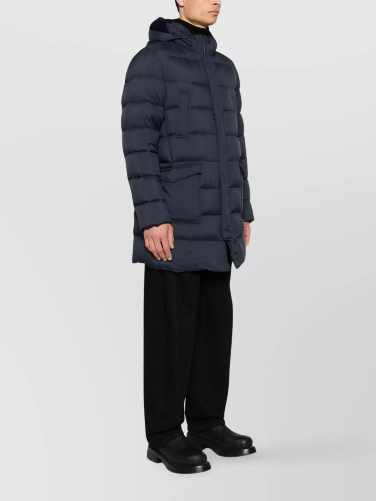 Herno Hooded Long Length Padded Parka
