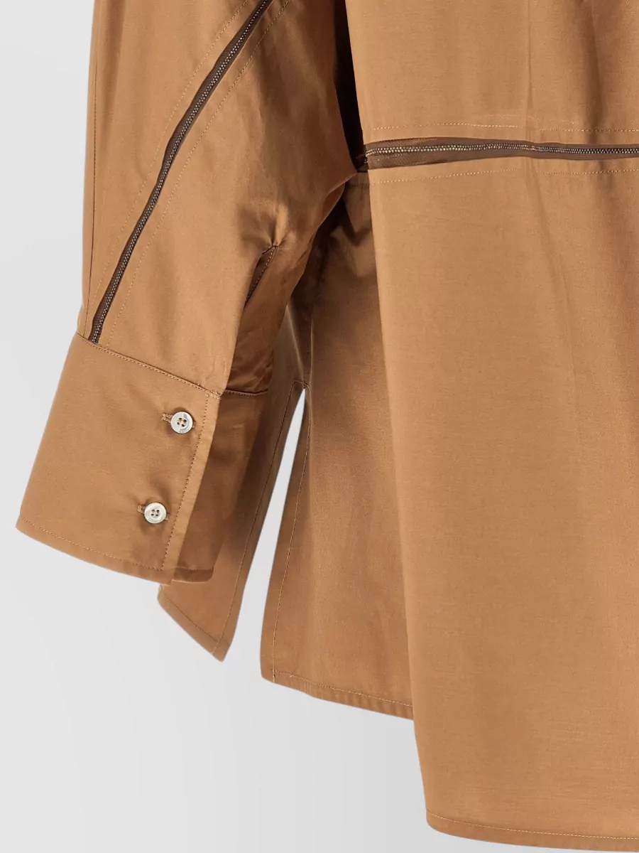 Fabiana Filippi Shirt Featuring Diamond Thread Point Collar