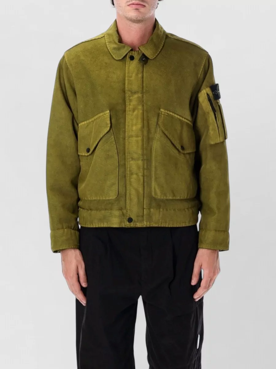 Stone Island padded single breasted jacket