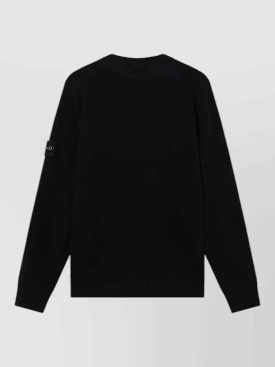Stone Island Virgin Wool Zip-Up Sweater