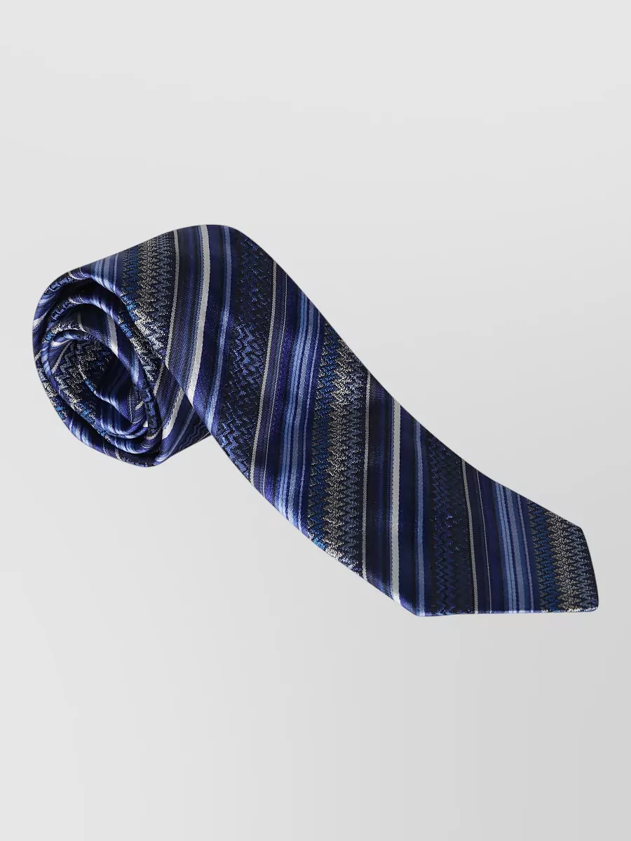 Missoni Striped Textured Tie Standard Length