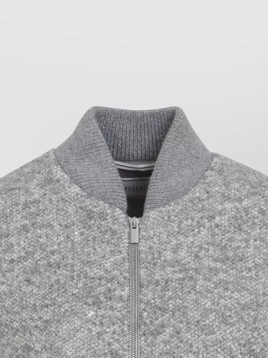 Peserico Bouclé Bomber Jacket