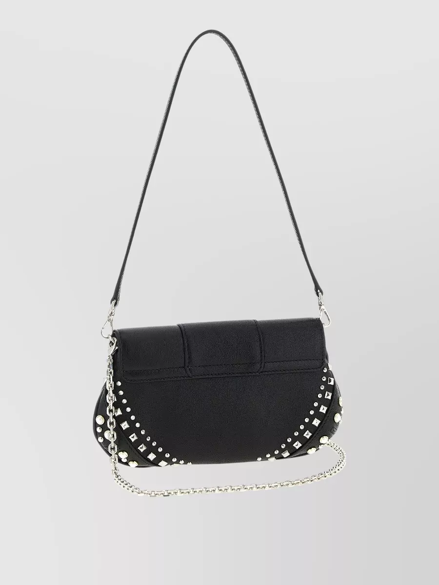 Jimmy Choo Bar Wallet Chain Bag Adjustable Strap