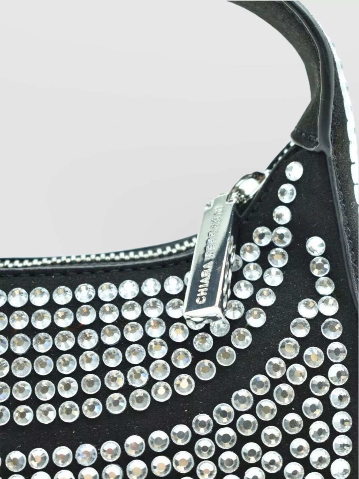Chiara Ferragni Embellished Rhinestone Top Handle Shoulder Bag