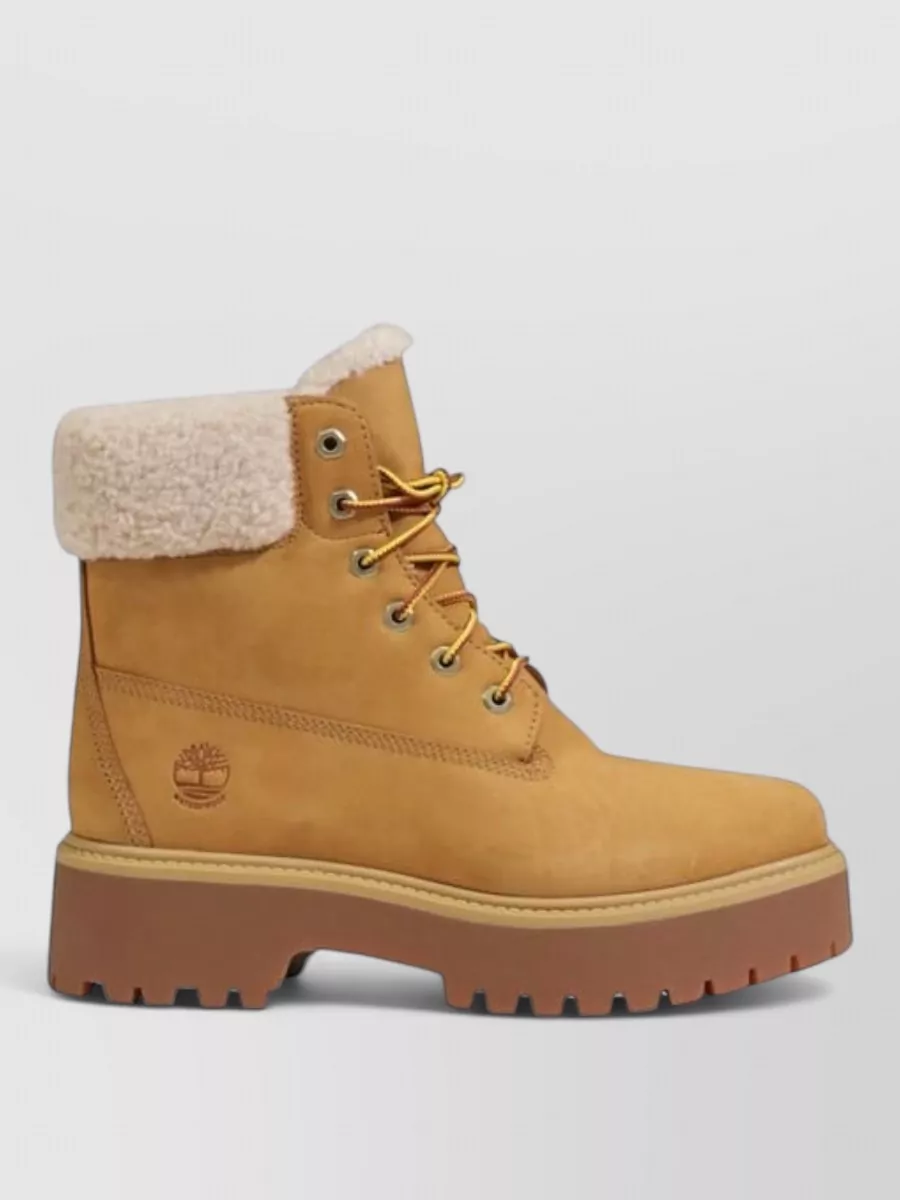 Timberland Recycled Leather Lace-Up Boots