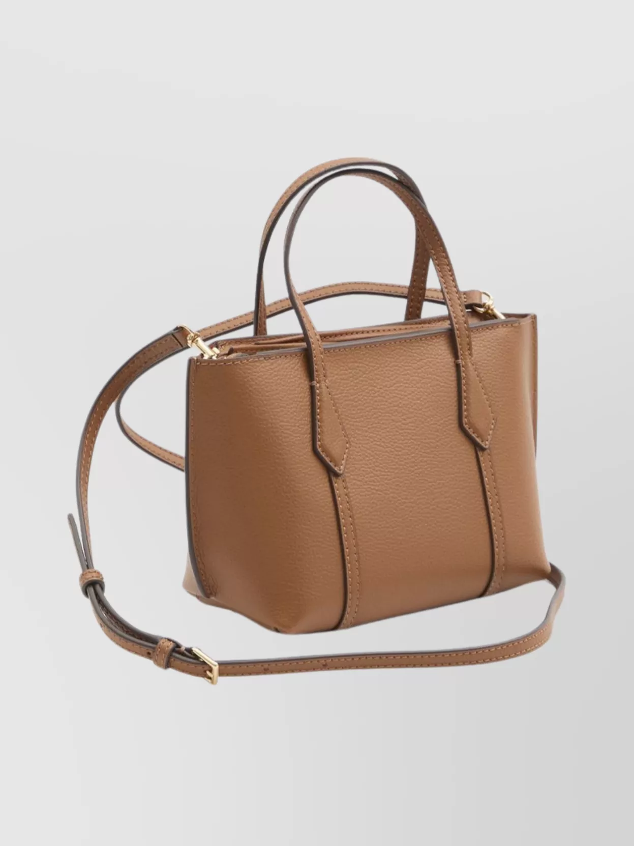 Tory Burch Mini Perry Zip-top Leather Tote Bag