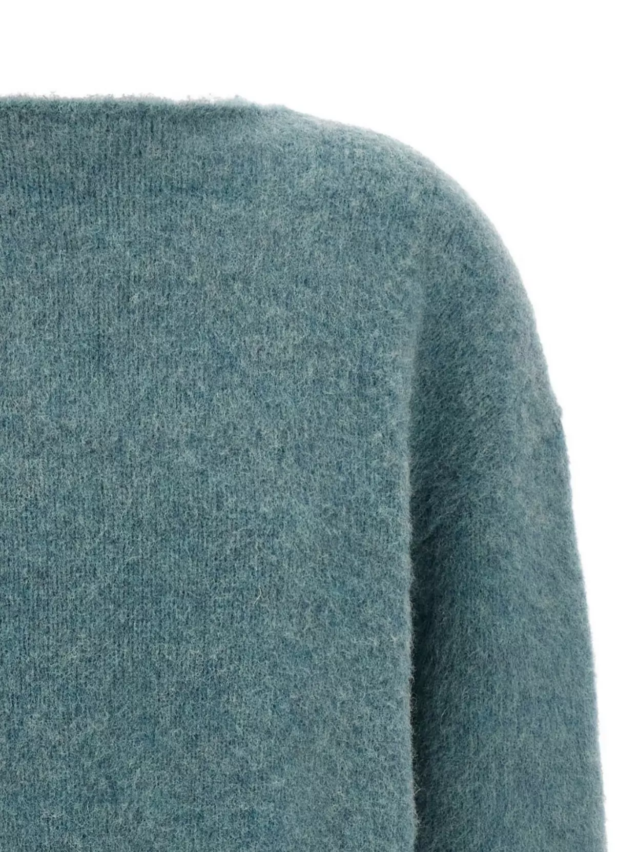 Jil Sander Fringed Sweater Sweaters And Cardigans Light Blue In Blue
