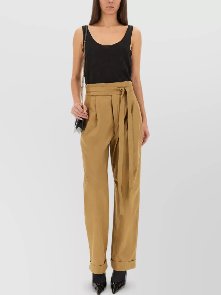 Saint Laurent Gurhka Serge High Waist Tailored Trousers
