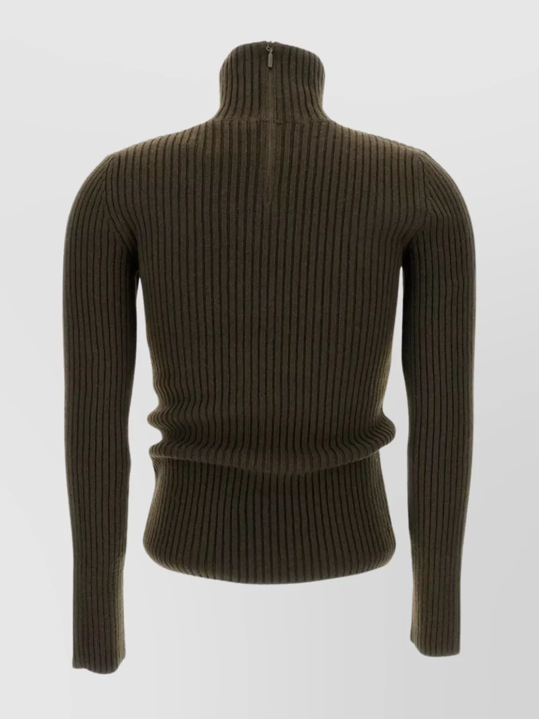 Max Mara Ribbed High Neck Long Sleeve Sweater
