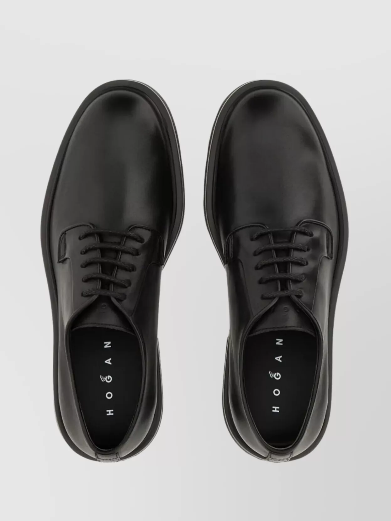 Hogan Chunky Sole Round Toe Derby Shoes