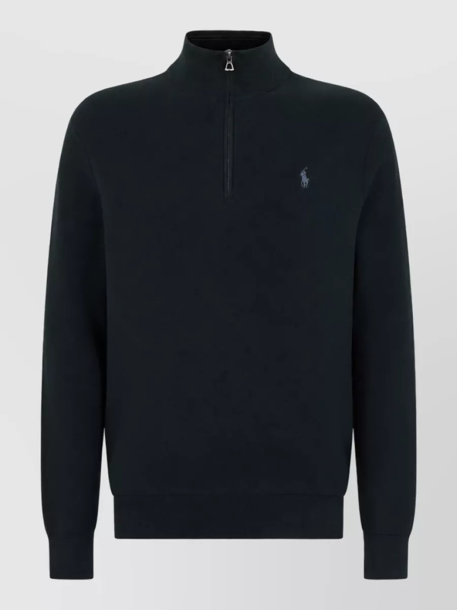 Polo Ralph Lauren Cotton High Neck Zip Sweatshirt
