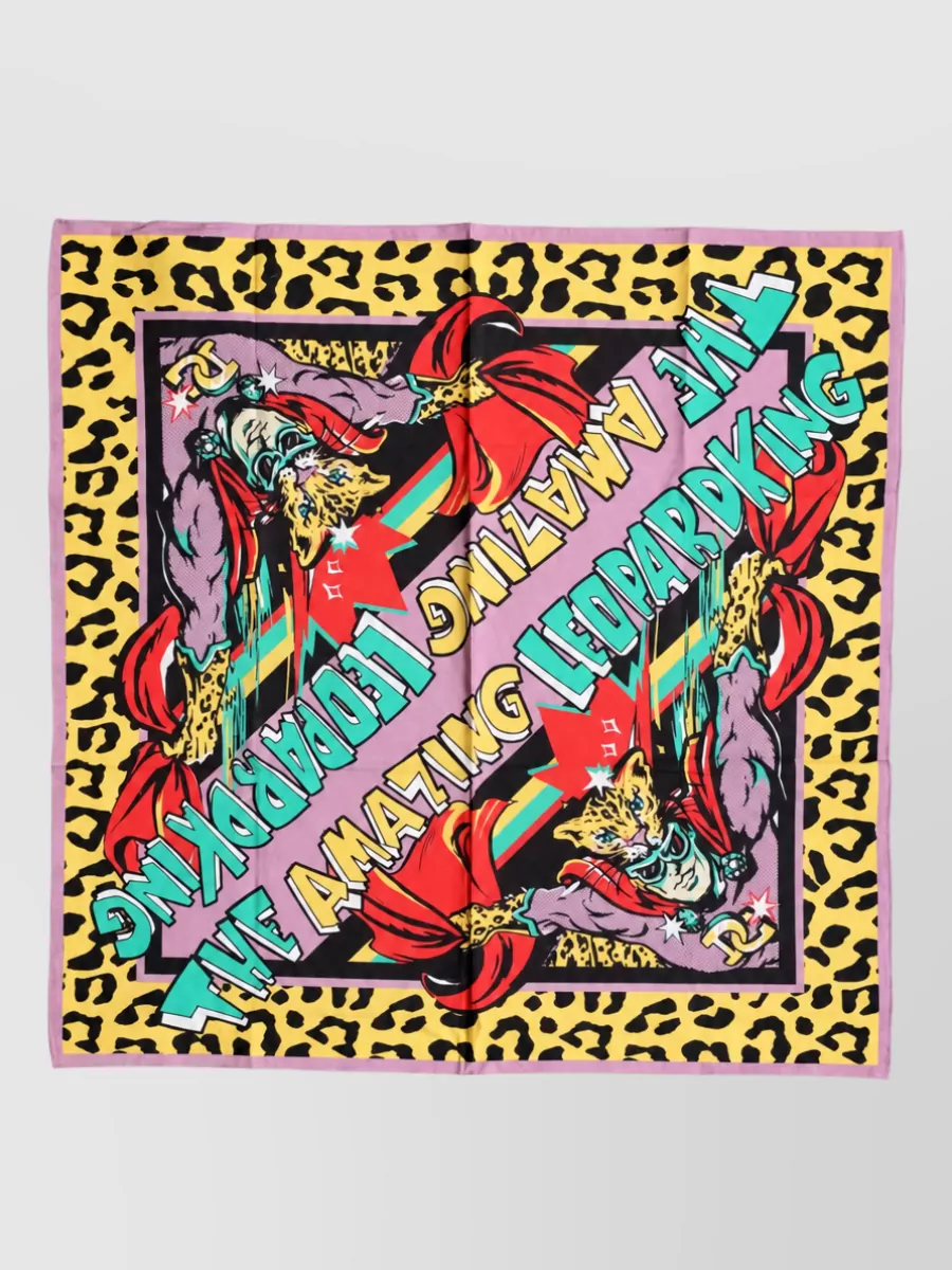 Dolce&Gabbana cotton printed square scarf