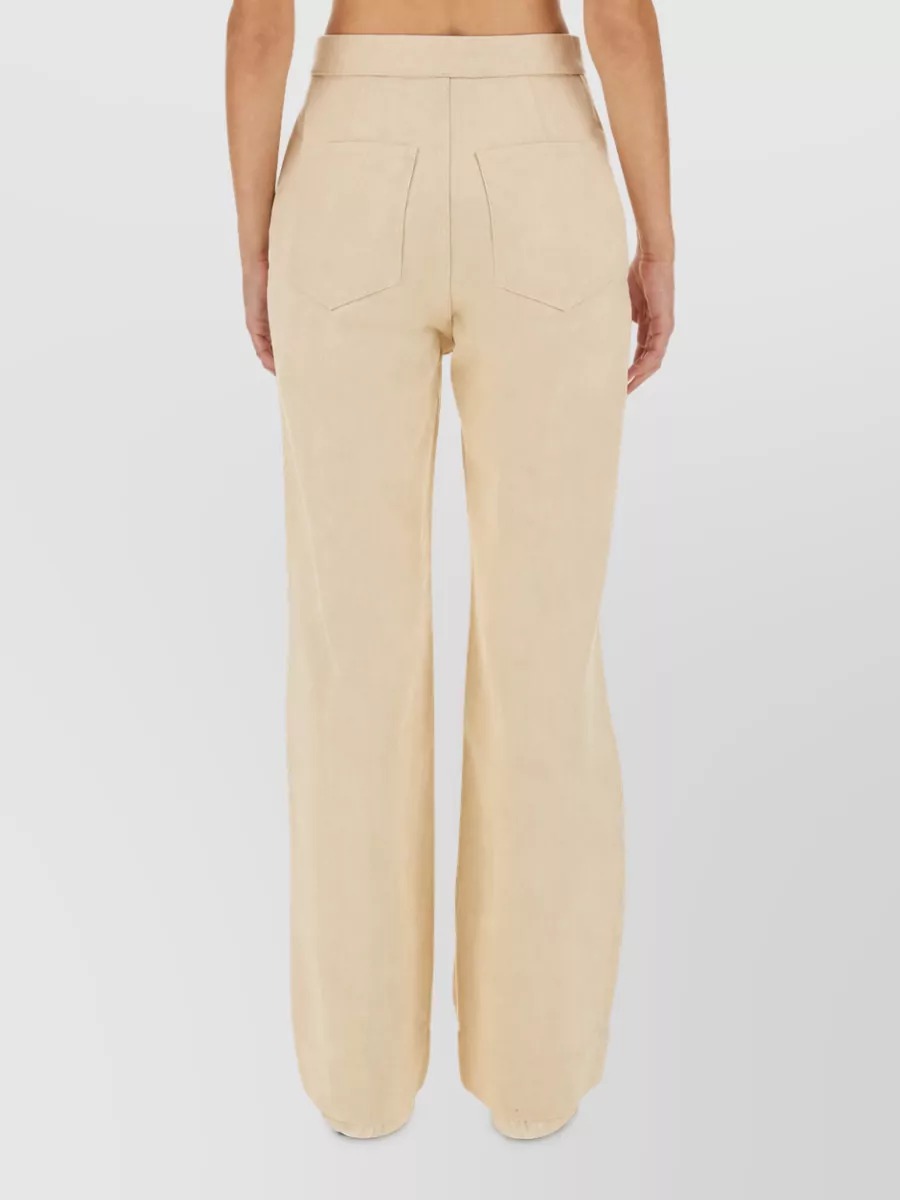 Jil Sander Flared Wide-Leg Trousers