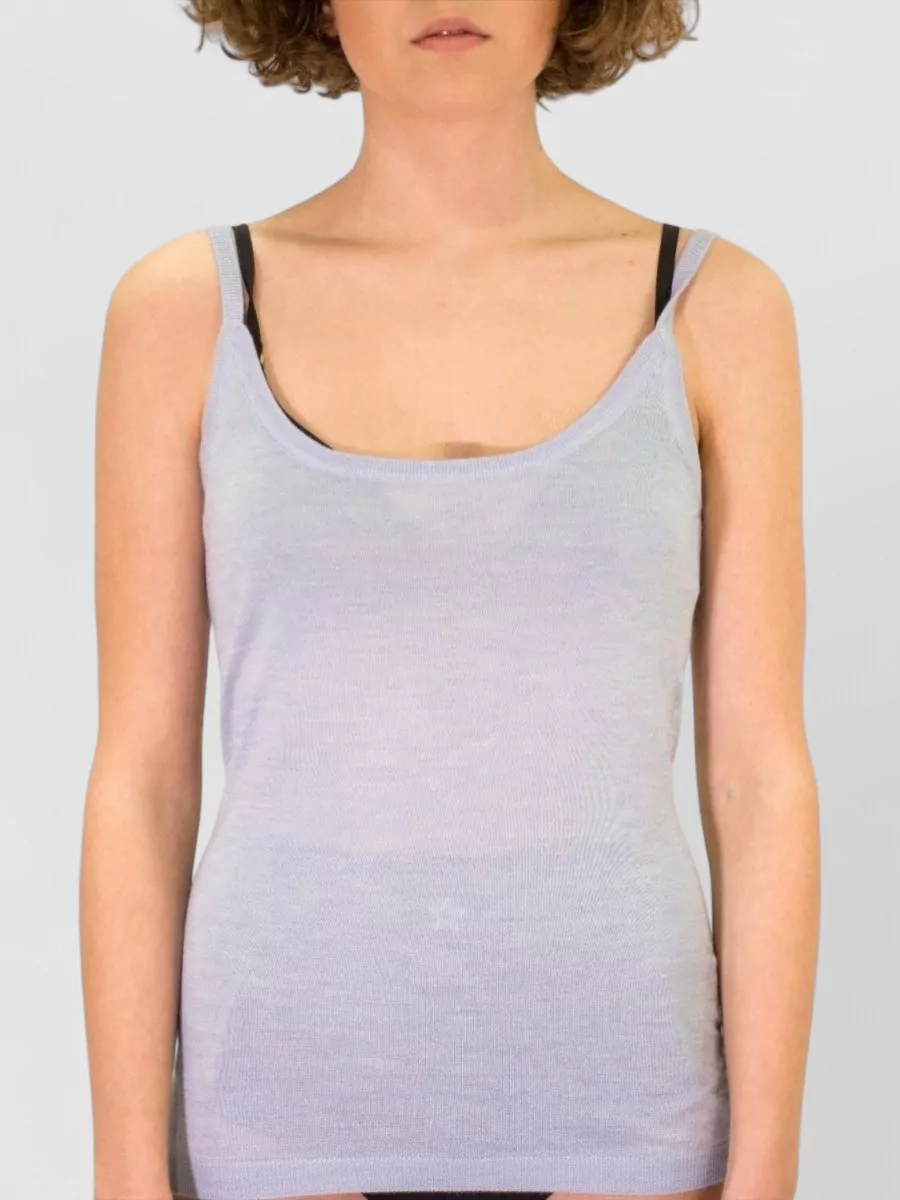 La Rose cashmere silk tank top