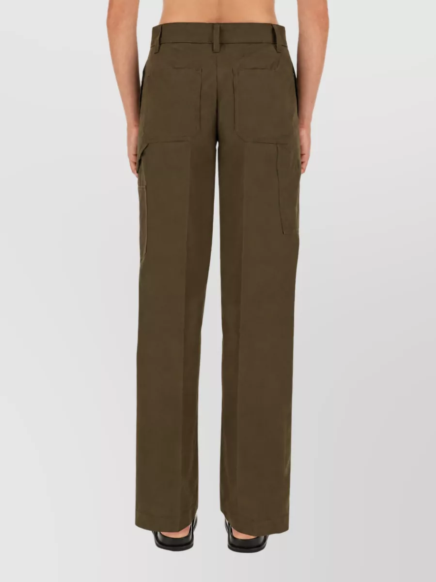 Tory Burch Cotton Straight-Leg Cargo Trousers