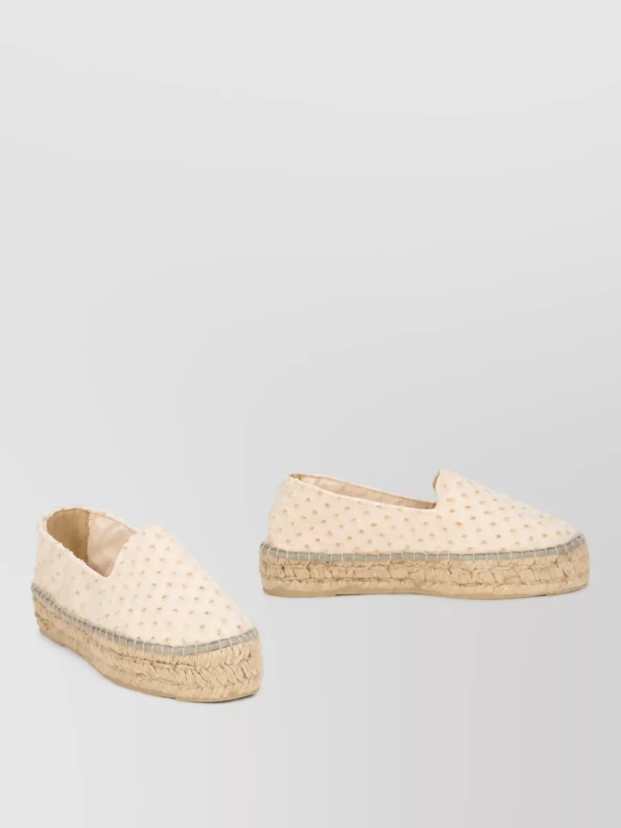 Manebi raffia platform espadrilles