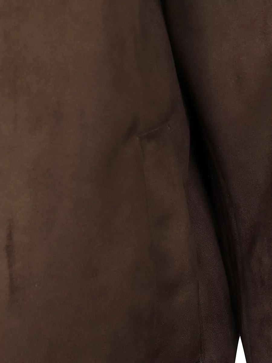 Herno Leather Puffer Jacket
