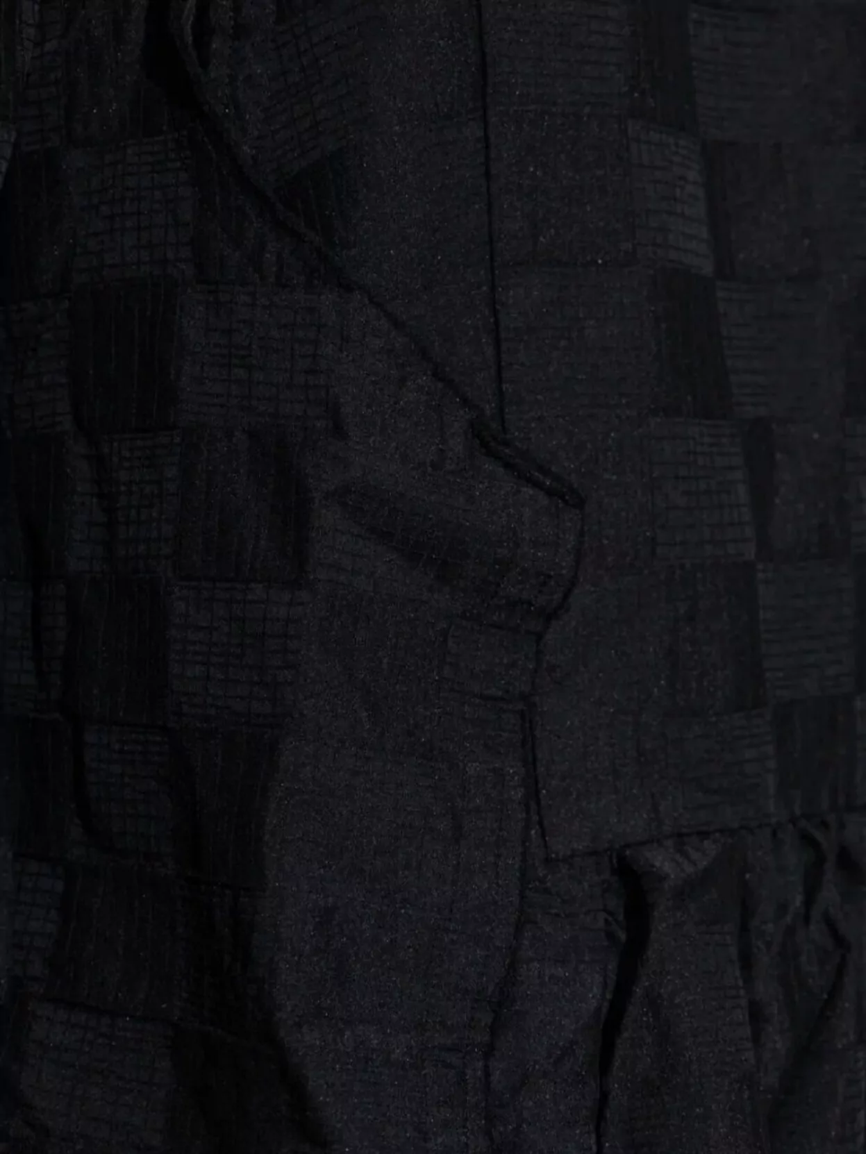 Comme Des Garçons Woman Checkered Peplum Dress