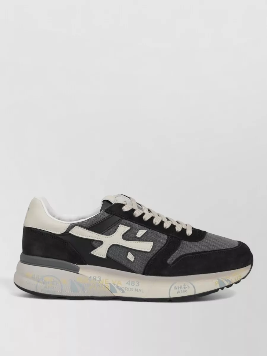 Premiata Paneled Low-Top Sneakers