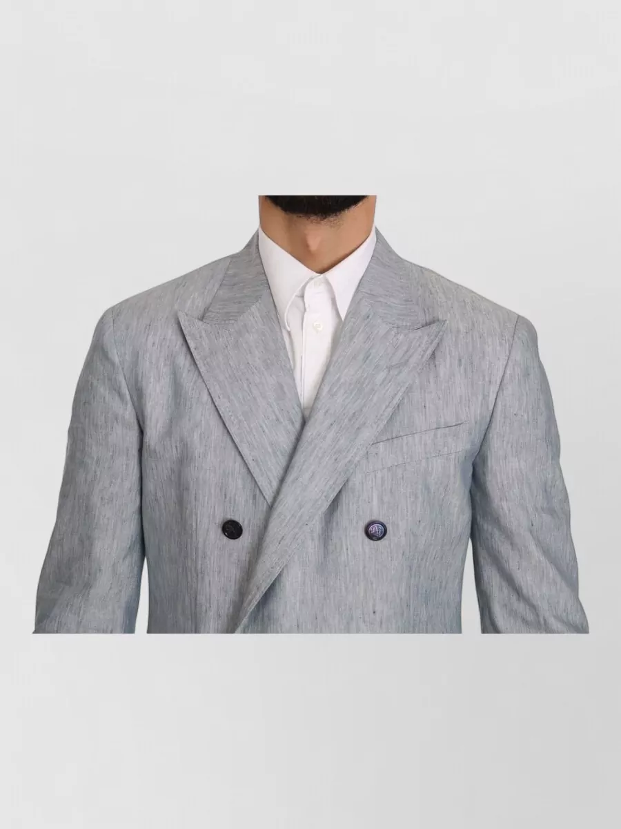 Dolce&Gabbana Silk Double-Breasted Blazer