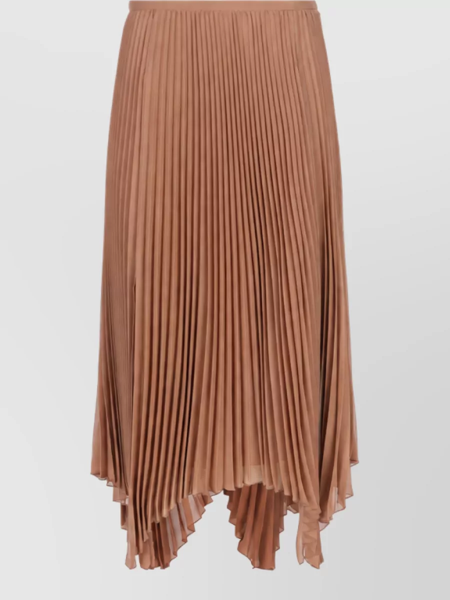 Valentino Garavani Silk Midi Pleated Skirt