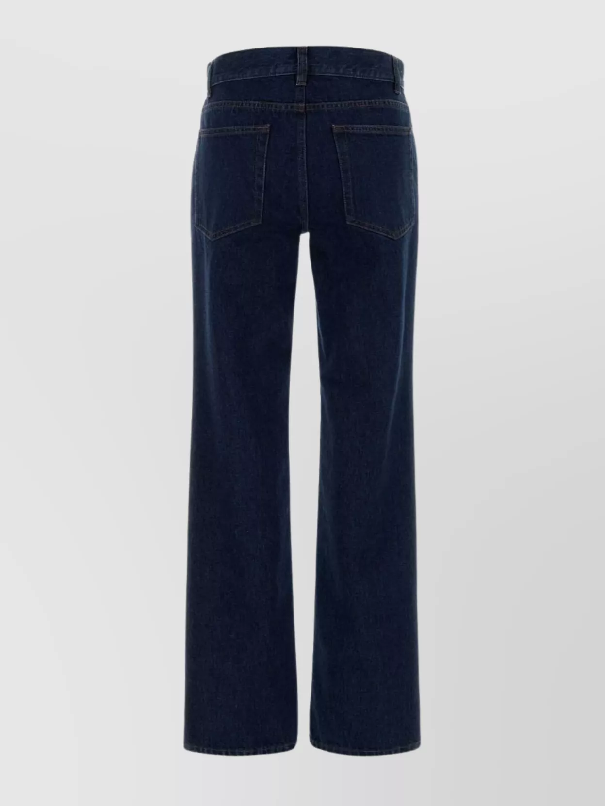The Row Carlyl Denim Trousers With Pockets And Loops In Black