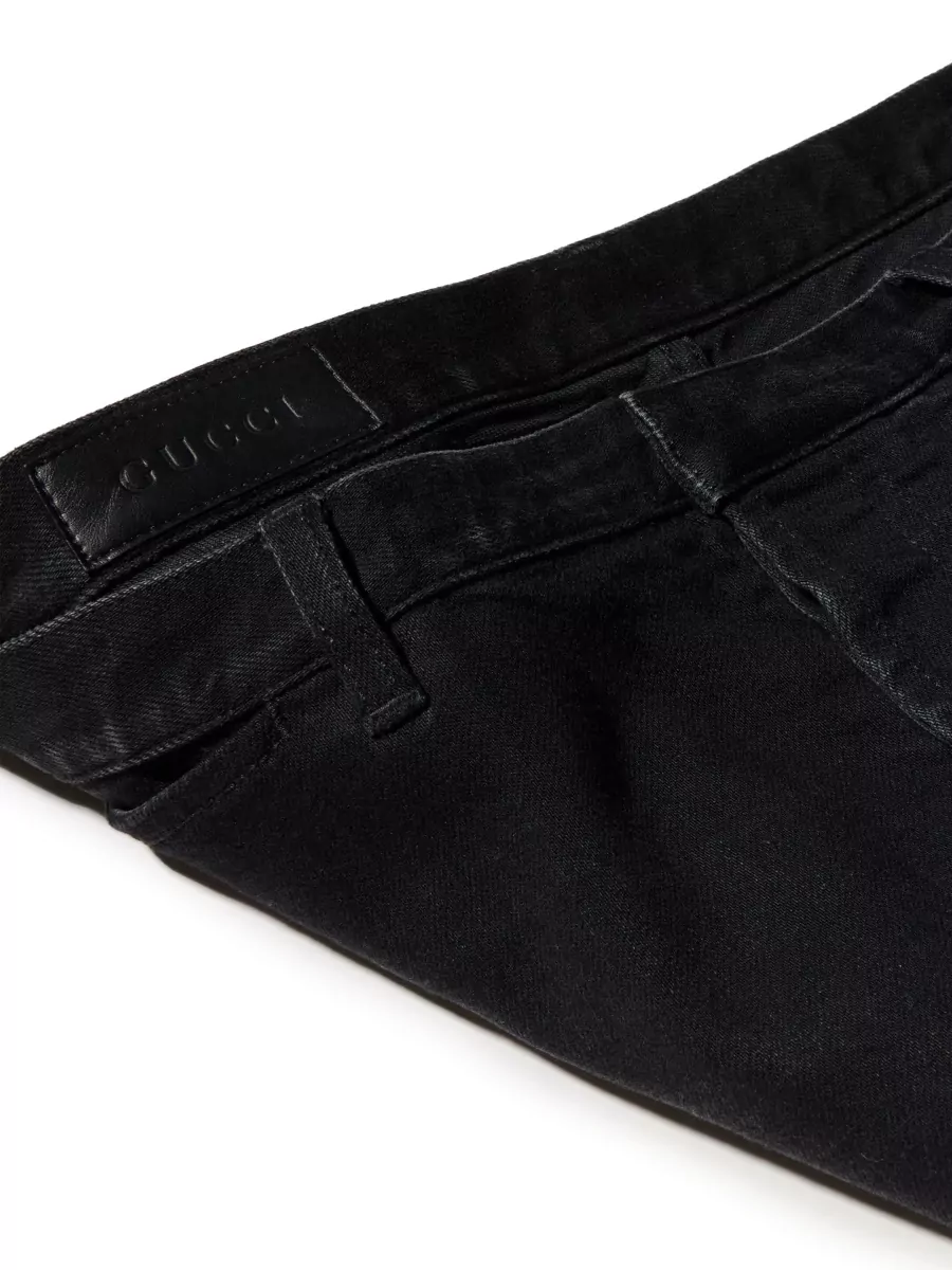 Gucci Denim Low-Rise Flared Jeans
