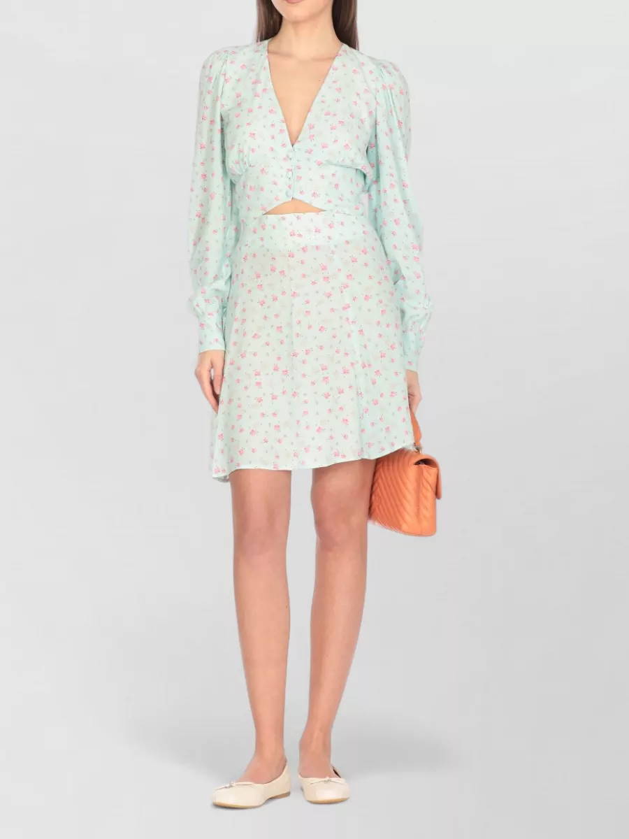 Mar De Margaritas Floral-Print V-Neck Sleeveless Blouse