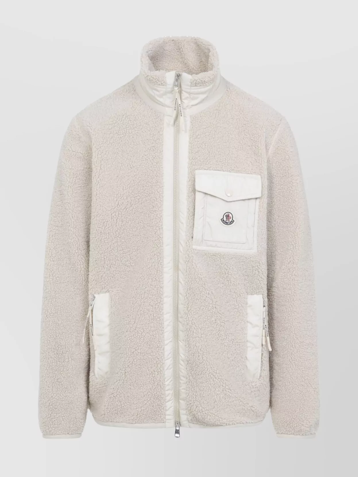 Moncler High Neck Cardigan Pockets