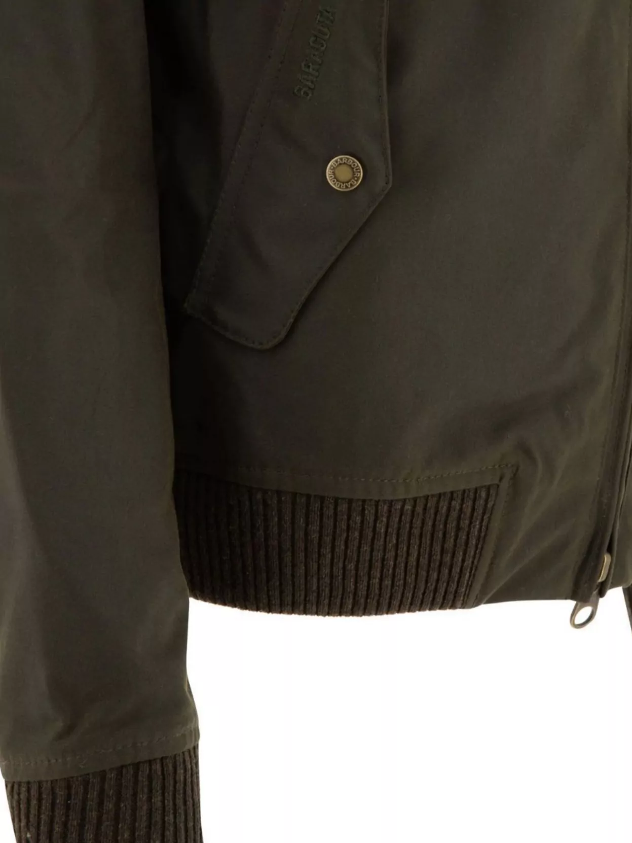 Barbour Stand-up Collar Long Sleeve Jacket In Gray