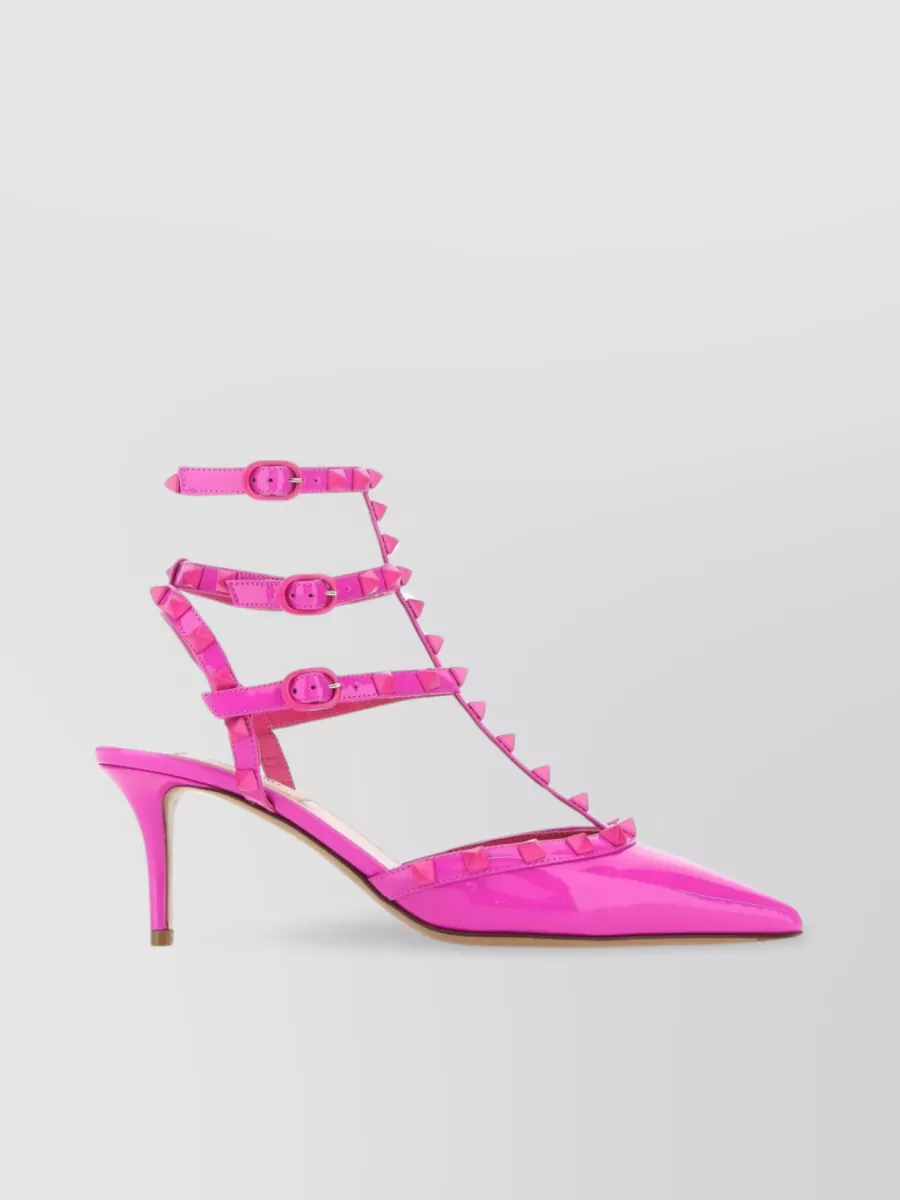 Shop Valentino Pointed Toe Slingback Stiletto Pumps In Pink