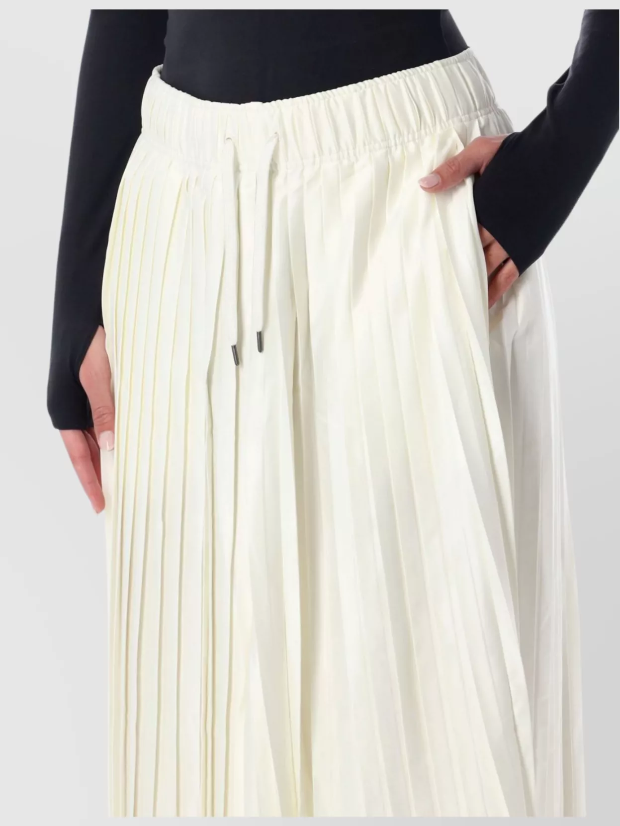 Nike Draped Satin Track Trousers Pleated