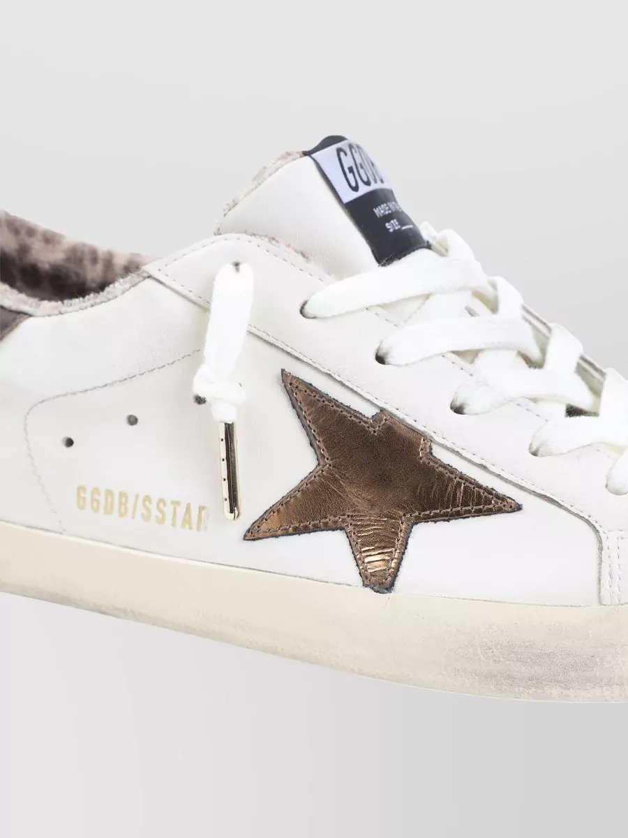 Golden Goose Leather Low-Top Sneakers